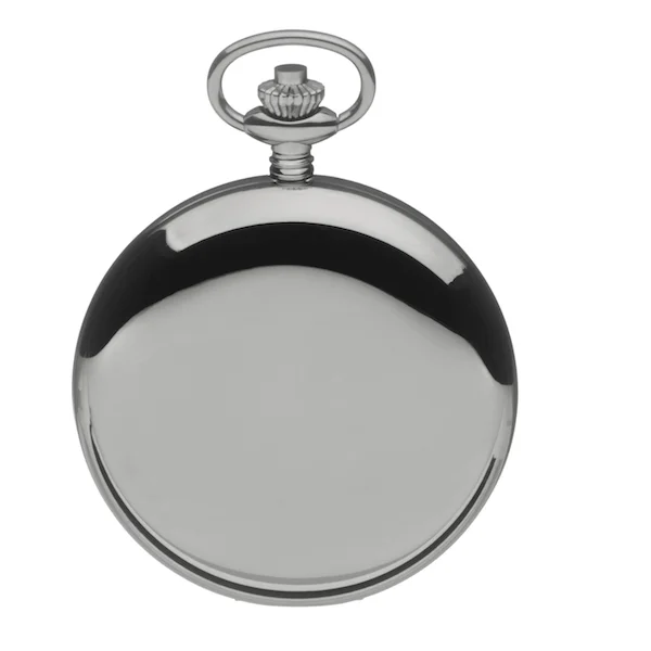 Chrome Plated Skeleton Twin Lidded Mechanical Pocket Watch by Jean Pierre - Image 3