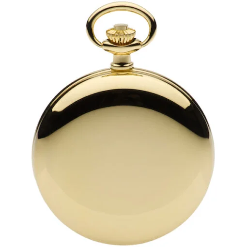 Gold Plated Quartz Calendar Full Hunter Pocket Watch by Jean Pierre - Image 2