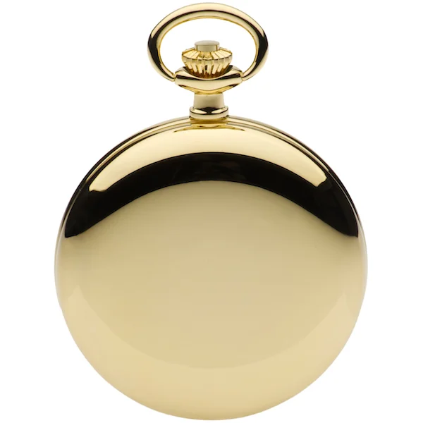 Gold Plated Quartz Calendar Full Hunter Pocket Watch by Jean Pierre - Image 2