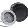 Jean Pierre Chrome World Time with Alarm Travel Clock