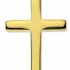 small gold latin cross pendant