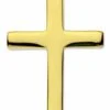 yellow gold latin cross pendant