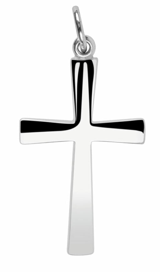 Sterling Silver Plain Polished Cross