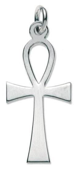 Sterling Silver Plain Medium Ankh Cross
