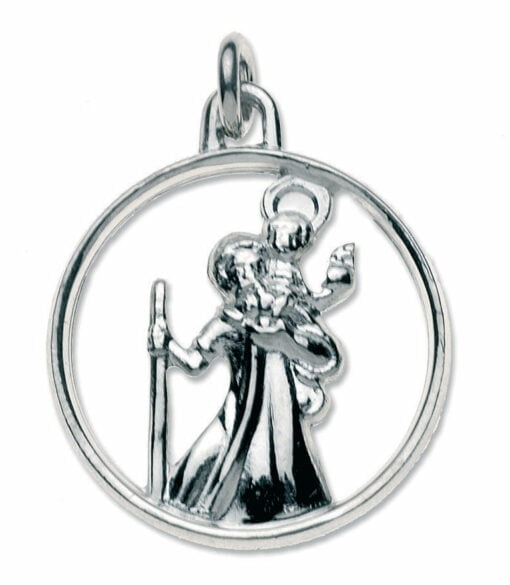 Sterling Silver Open St Christopher