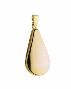 9ct Yellow Gold Plain Teardrop Locket
