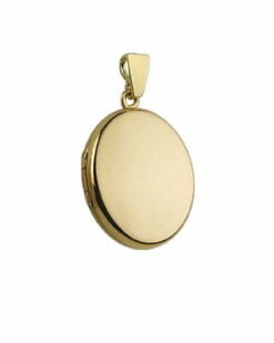 9ct Yellow Gold Small Plain Oval Locket