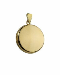 9ct Yellow Gold Plain Round Locket