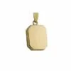 Curteis 9ct Yellow Gold Plain Rectangular Locket