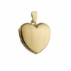 9ct Yellow Gold Small Plain Heart Locket
