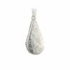 Sterling Silver Full Engraved Teardrop Locket