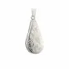 Sterling Silver Full Engraved Teardrop Locket