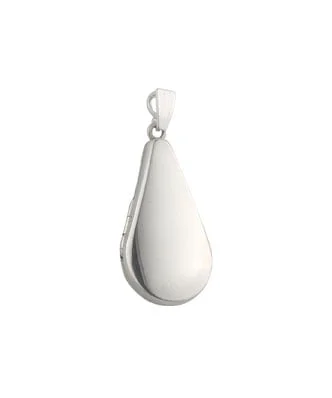 Sterling Silver Teardrop Plain Locket
