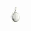 Sterling Silver Mini Plain Oval Locket