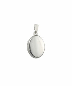 Sterling Silver Mini Plain Oval Locket