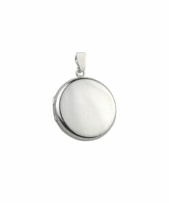 Sterling Silver Round Plain Locket