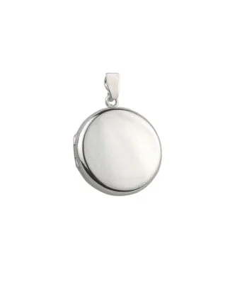 Sterling Silver Round Plain Locket