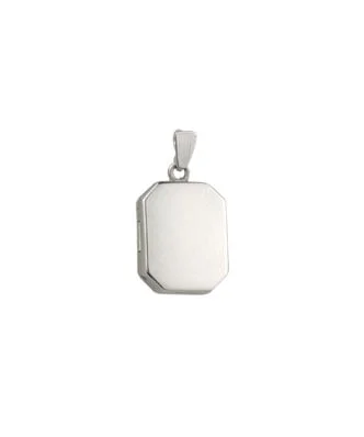 Sterling Silver Rectangular Plain Locket