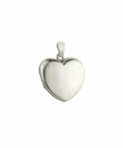 Sterling Silver Small Plain Heart Locket