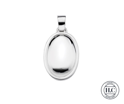 Sterling Silver Handmade Mini Oval Locket Pendant