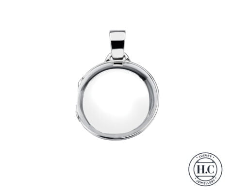 Sterling Silver Handmade Round Plain Locket Pendant