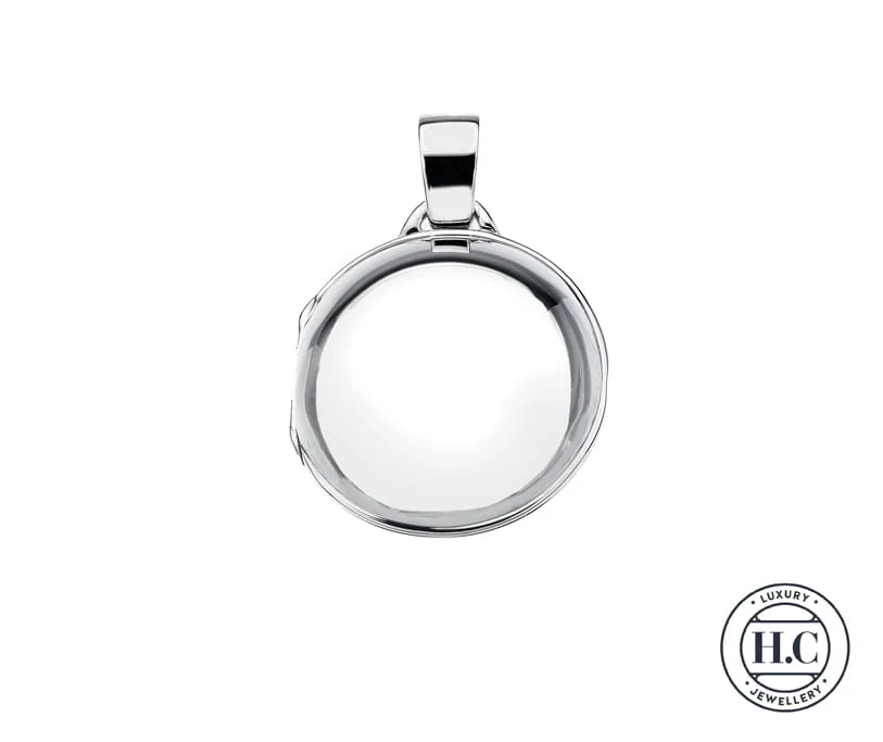Sterling Silver Handmade Round Plain Locket Pendant