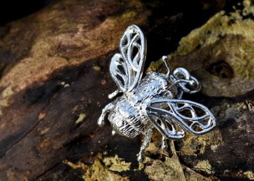 Sterling Silver Bee Pendant - Image 4