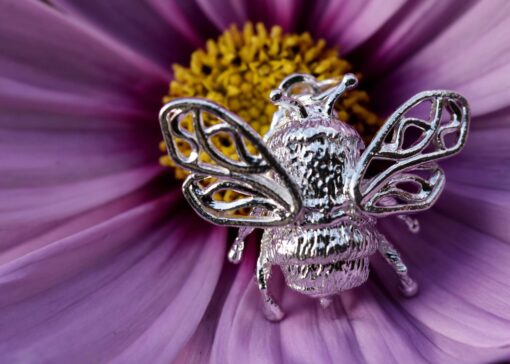 Sterling Silver Bee Pendant - Image 5
