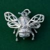 sterling silver bee pendant