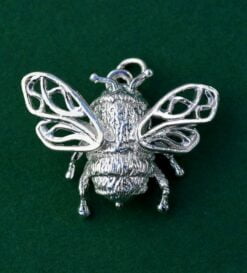 sterling silver bee pendant
