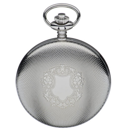 Mount Royal Chrome Plated Mechanical Hunter Pocket Watch - Image 2