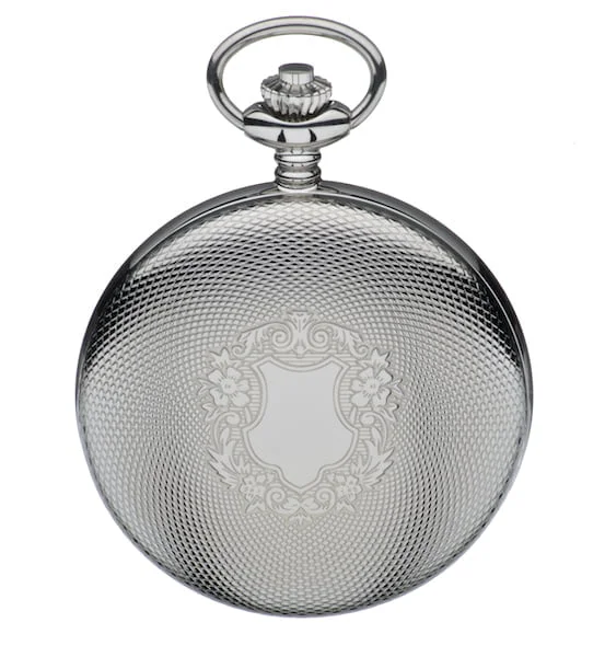 Mount Royal Chrome Plated Mechanical Hunter Pocket Watch - Image 2