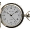 Mount Royal Chrome Plated Mechanical Hunter Pocket Watch