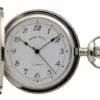 Mount Royal Chrome Plated Mechanical Hunter Pocket Watch