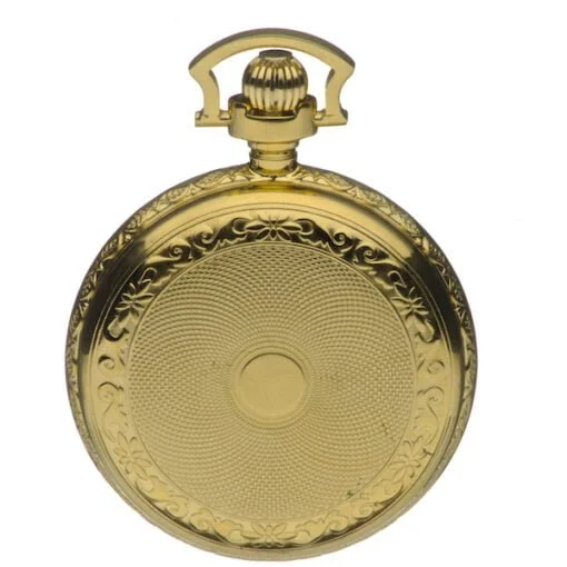 Mount Royal Twin Lidded Gold Plated Skeleton Dial Mechanical Pocket Watch - Image 4