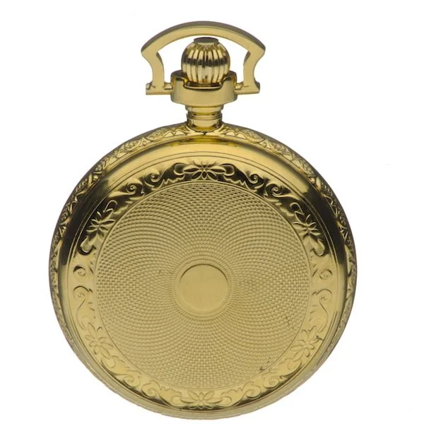 Mount Royal Twin Lidded Gold Plated Skeleton Dial Mechanical Pocket Watch - Image 4