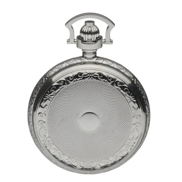 Mount Royal Twin Lidded Chrome Plated Skeleton Dial Mechanical Pocket Watch - Image 4