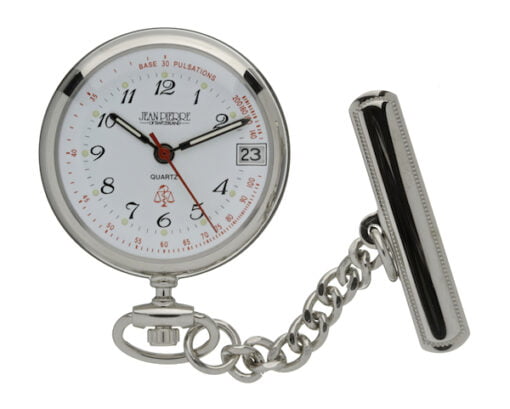Chrome Plated Nurses Fob Watch by Jean Pierre