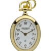Jean Pierre Gold Plated Oval Arabic Open Face Ladies Pendant Watch