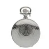 Jean Pierre Sterling Silver Full Hunter Embossed Ladies Pendant Watch
