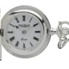 Jean Pierre Sterling Silver Polished Full Hunter Pendant Watch