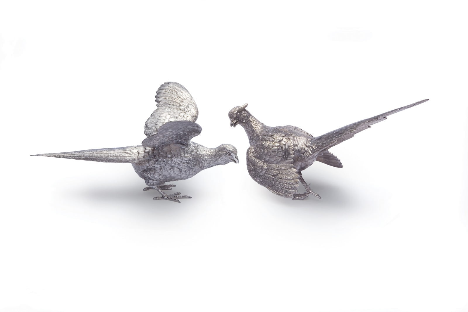 Francis Howard Sterling Silver Large Pheasants