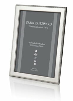 Sterling Silver Lichfield Bead Photograph Frame by Francis Howard