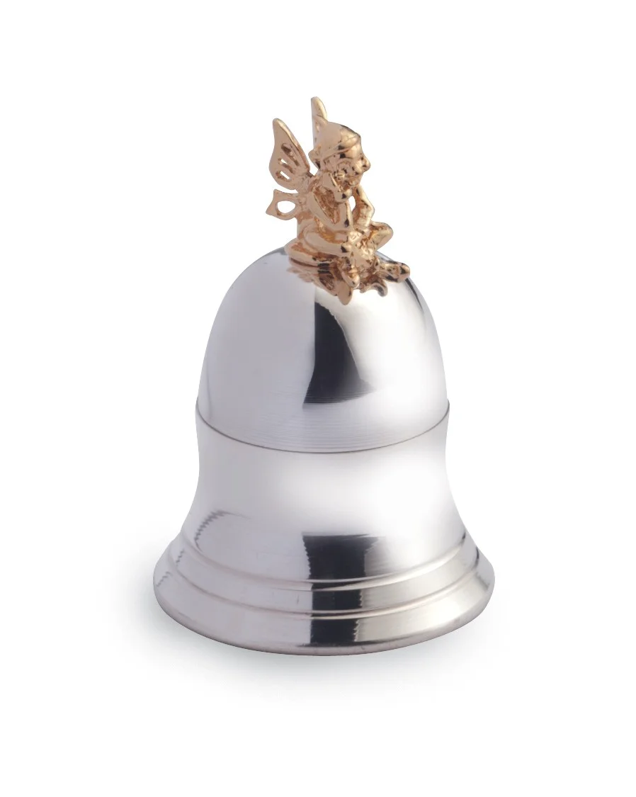 tooth fairy bell shaped sterling silver keepsake box