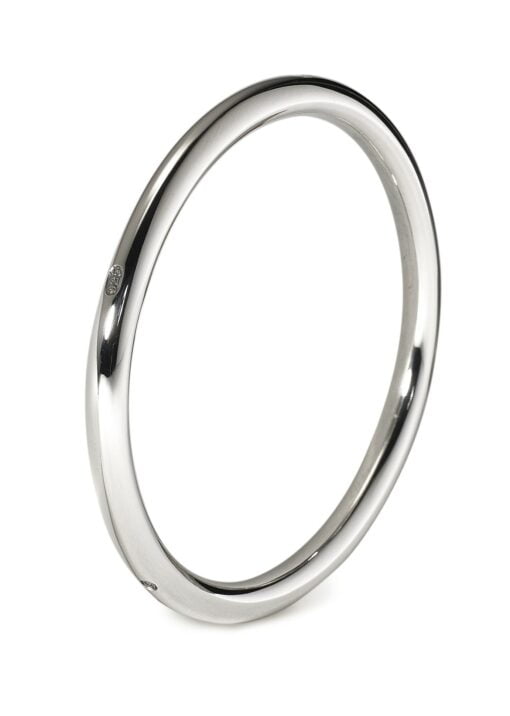 Sterling Silver Hallmarked Heavy Round Bangle from Francis Howard