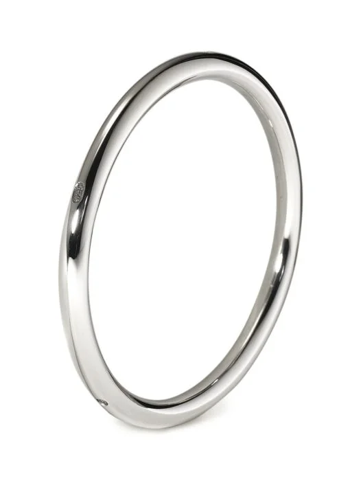 Sterling Silver Hallmarked Heavy Round Bangle from Francis Howard