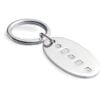 Sterling Silver Oval Feature Hallmark Key Ring from Francis Howard