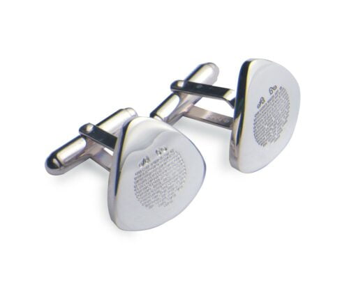 Sterling Silver Lords Prayer Cufflinks by Francis Howard
